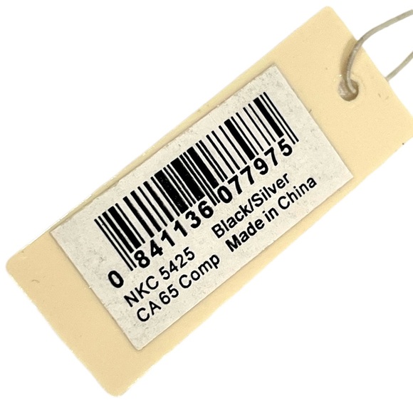 AMRITA SINGH Proclamation 3-tier Necklace Natural Agate Black/Silver NWT - Picture 4 of 5